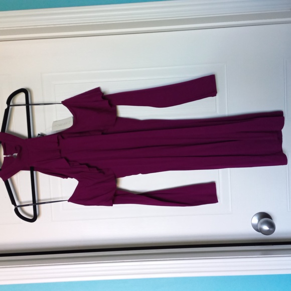 Forever 21 Fitted Ruffle Bare Shoulder Dress S - Picture 1 of 5